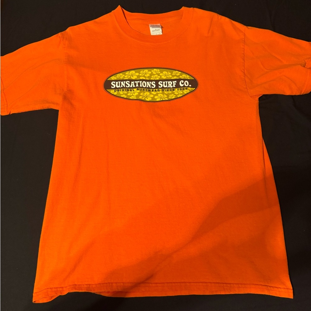 Vintage Sensations Surf Orange Graphic Men's Tee